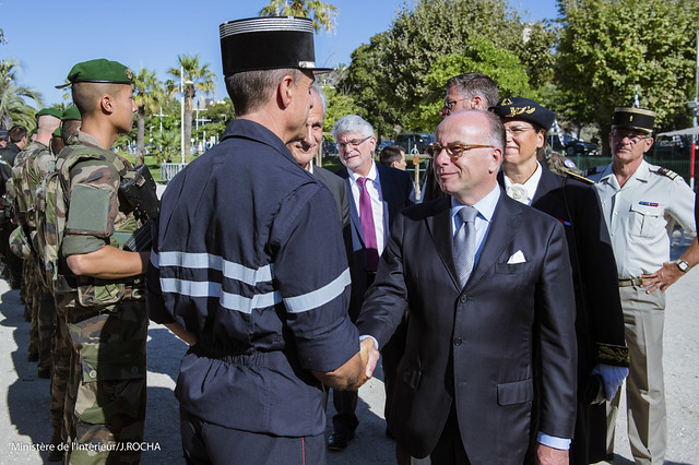 Déplacement de Bernard Cazeneuve à Toulon pour la sécurisation des festivités du 15 août