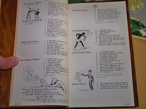 Fri, 04/27/2012 - 2:55pm - We found this wood-bound drink recipe book from 1941 in an antique store, and have been making lots of them.  Somehow, we still have full kidney function.