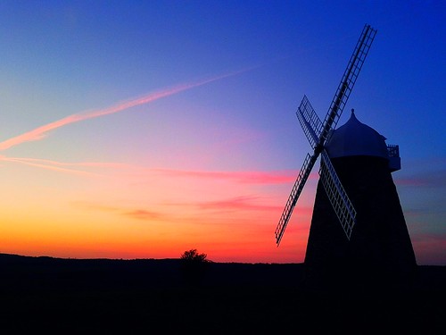 sunset sky windmill sussex day sails 100v10f clear chichester halnaker boxgrove diamondclassphotographer flickrdiamond