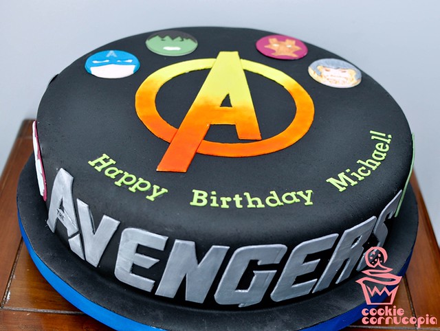 Karens Cakes  Avengers logo cake 8 red velvet cake with vanilla  buttercream  Facebook