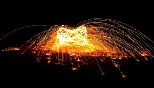 longexposure night fire nikon orb burning spinning sparks timedexposure steelwool d3100 devilducmike
