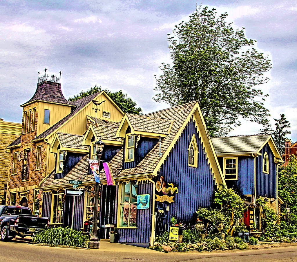 Elora Ontario ~ Canada ~ Mermaid Antique Store ~ Gothic  Building