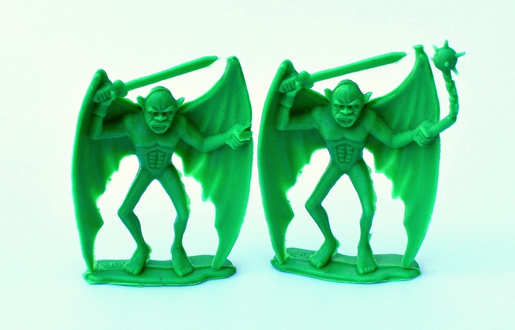 DFC fantasy figures: Green demons | Green colored demon figu… | Flickr