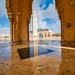 The huge Hassan II #mosque in #Casablanca, #Morocco  a little after rain has stopped. It is one of the largest in the world and the minaret is the tallest on Earth!