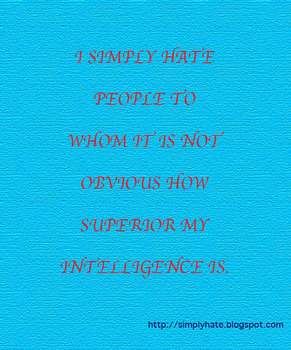 INTELLIGENCE | by Simply Hate