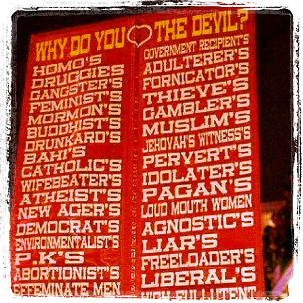 Why do you love the devil?  Tricky question