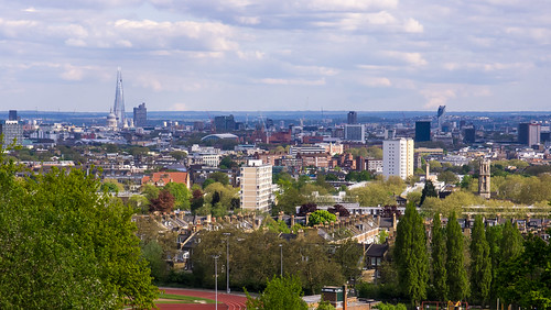 View of London's skyline from Parliament Hill, Hampstead Heath