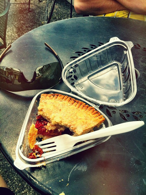 @pieladynyack thanks for the tasty Strawberry Cherry Pie! Got my on bike to top of Bear Mtn!