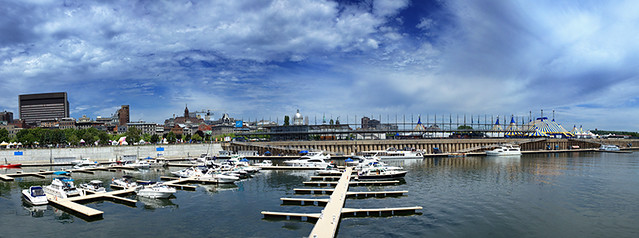 Montréal. Vieux port. Panorama