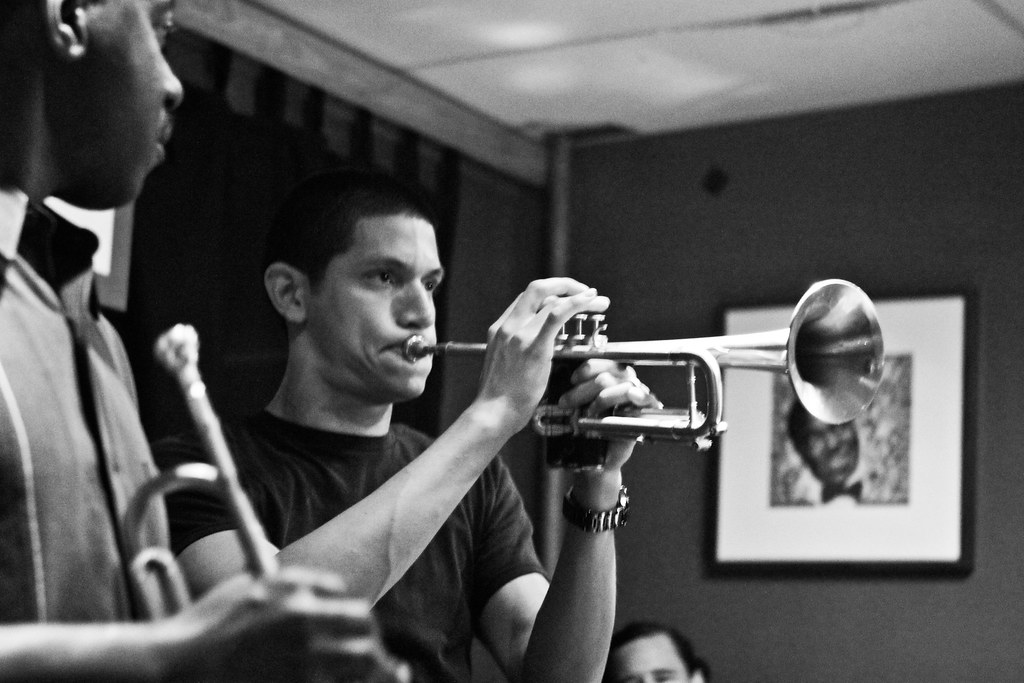 Norberto Mejicanos, trumpet with Kenny Rittenhouse, trumpe… | Flickr