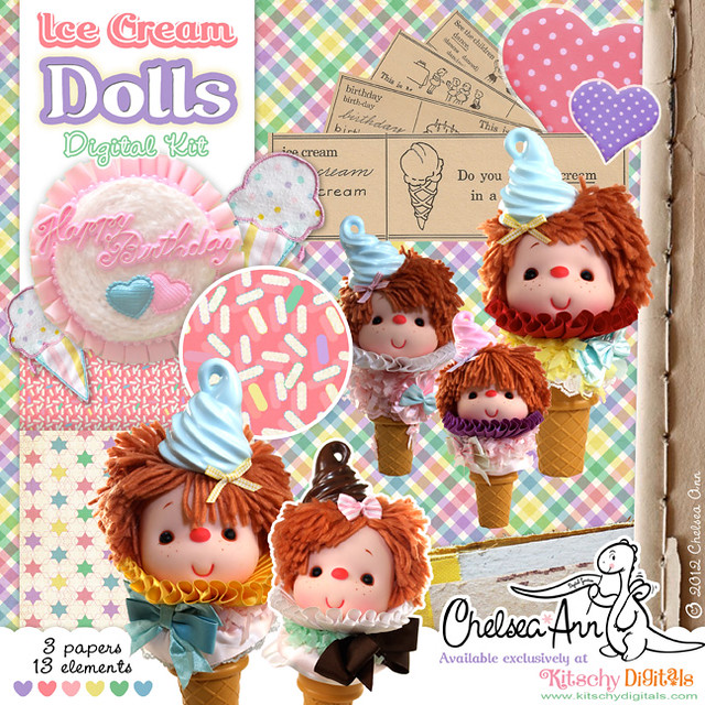 Ice Cream Dolls Digi Kit