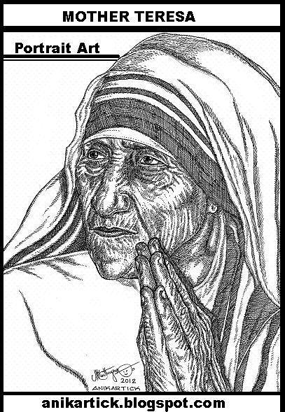 Watercolor And Drawing - Mother Teresa by eduaarti on DeviantArt-saigonsouth.com.vn