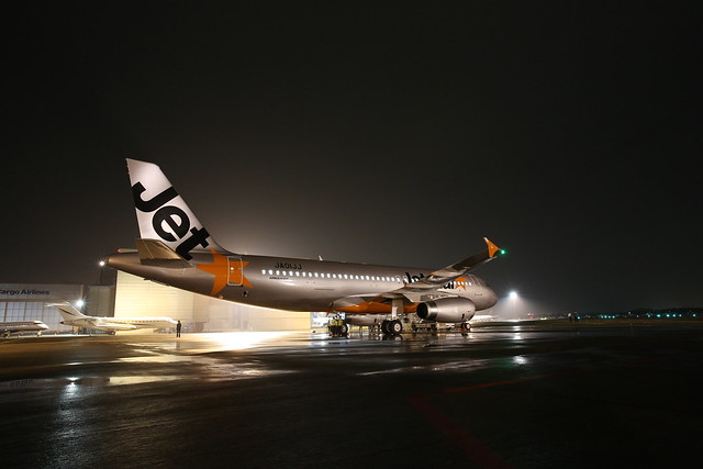 Jetstar Japan's first Airbus A320 aircraft arrives at Narita Airport