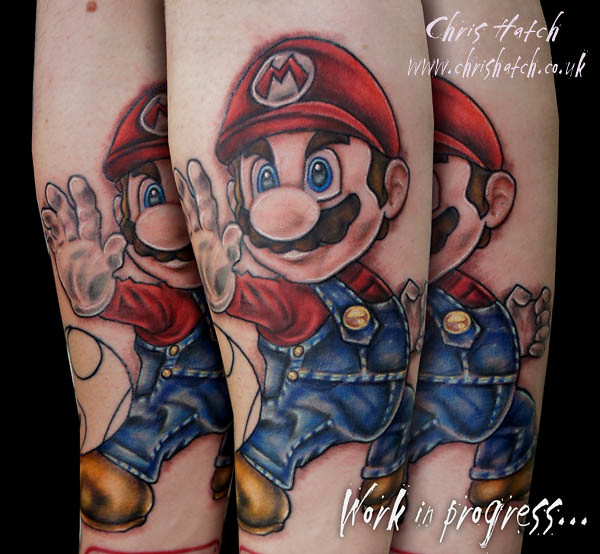 Super Mario sleeve by Jarrett Spaeth  Tatuagens jogo Tatuagem mario  Tatuagem super mario