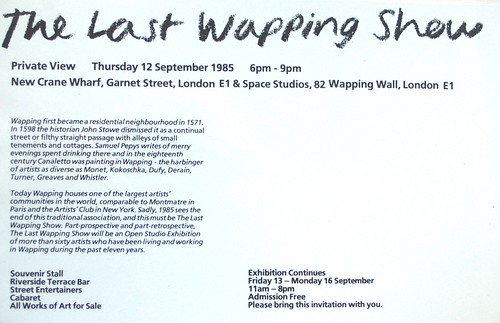 Wapping studio | by John Hutton artist