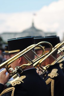 Not Quite 76 Trombones | Gendarmerie trombonists with the Gr… | Flickr