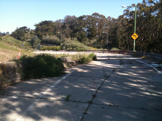 Northbound (old) Doyle Drive to southbound Park Presidio