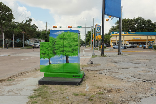 green houston landscapeurban oakforest outdoor poster texas tree x100 w3r3on3 switchbox mural painting