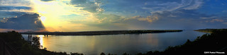 Mississippi River at Natchez Panorama 1 HDR