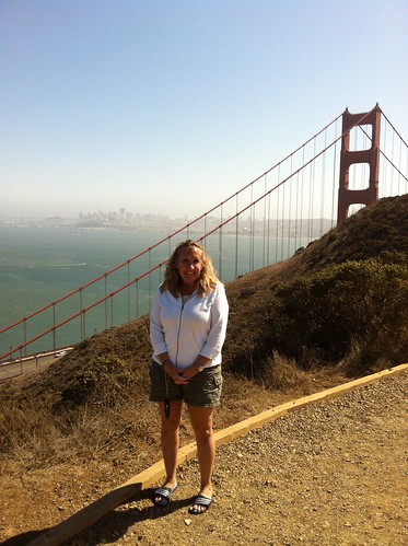 Darla at the Golden Gate Bridge