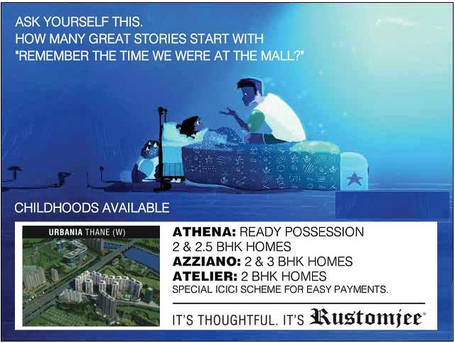 ATHENA Ready Possession 2 and 2.5 BHK Homes, AZZIANO 2 and 3 BHK Homes, ATELIER 2 BHK Homes at URBANIA Thane (West) by Rustomjee