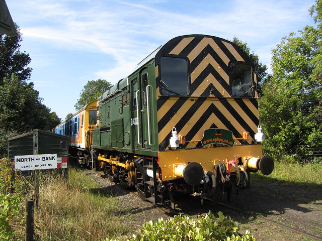 09025 at North Bank Crossing, Shepherdswell during The East Kent Railway EMU Gala 15/09/12