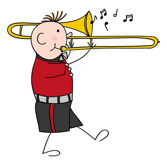 Boy with trombone
