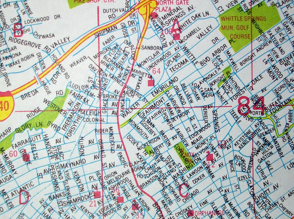 Knoxville TN 1982 | Map by Champion Maps. | davecito | Flickr