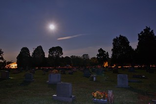 Cemetery by the light of the Harvest Moon - 1 | by Stephen Little