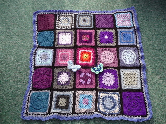 Thanks to everyone who contributed Squares for this Blanket. It's beautiful!
