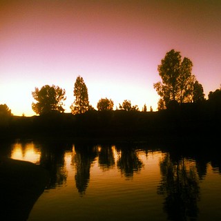 #beautiful #sunset in #aguascalientes #relax #day  #lagoon #quiet #mirror #shadows