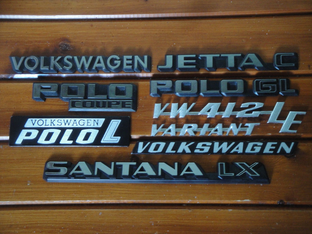 Volkswagen car badges