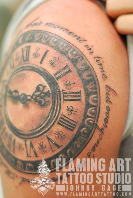 clock face tattoo