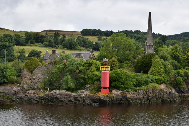 Dunglass Castle and Henry Bell Monument
