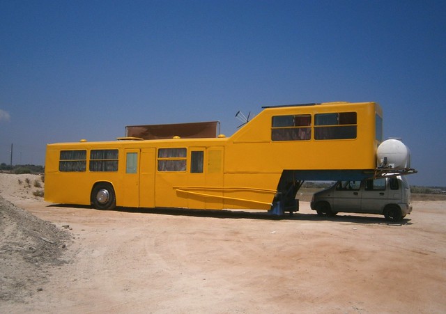 Biamax trailer at Agia Thekla beach on Cyprus.