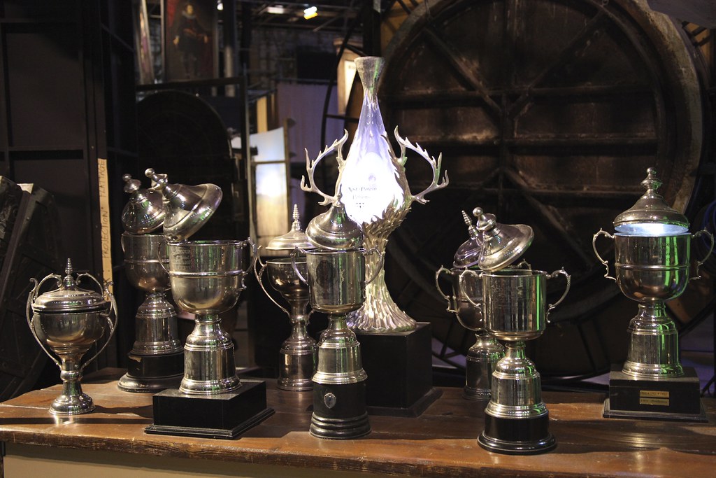 Trophies | Various trophy props from the Harry Potter studio… | Flickr