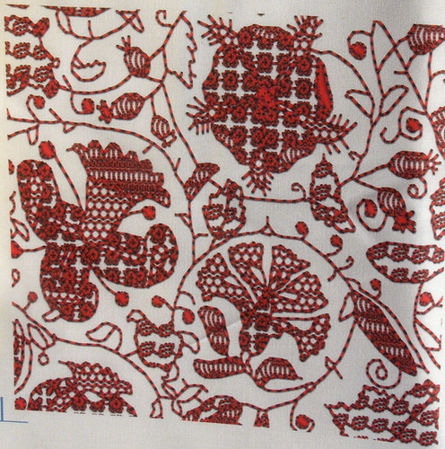 Embroidered Elizabethan Redwork | by Bonnie Phantasm
