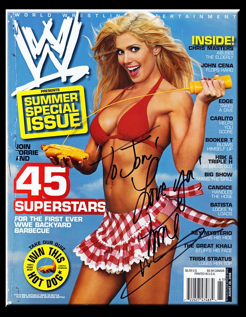 Torrie Wilson Autographed August 2006 WWE Magazine