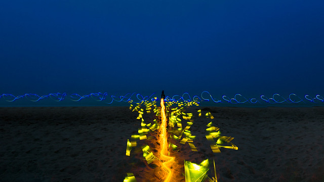 Beach Lightpainting