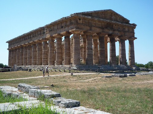 "Hera II" front view by profzucker, "Hera II," c. 460 B.C.E., 24.26 x 59.98 m, Greek, Doric temple from the classical period l