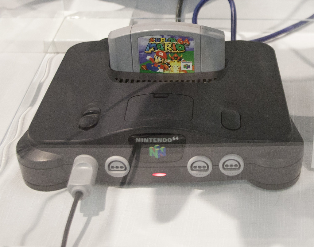 Nintendo 64 with a Mario 64 cartridge - The N64 controller w… - Flickr
