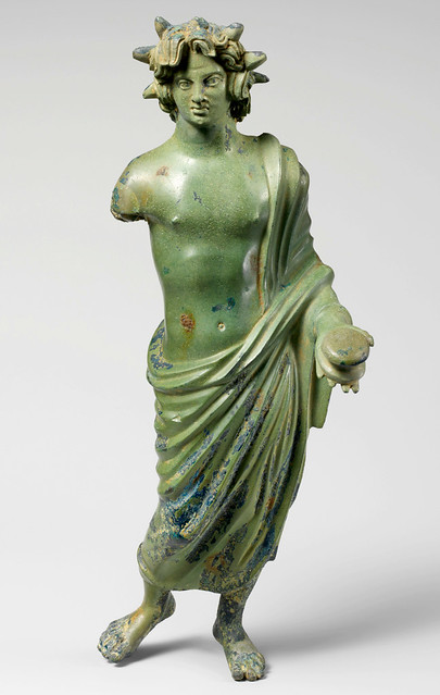 Helios - Etruscan Bronze statuette of a solar deity