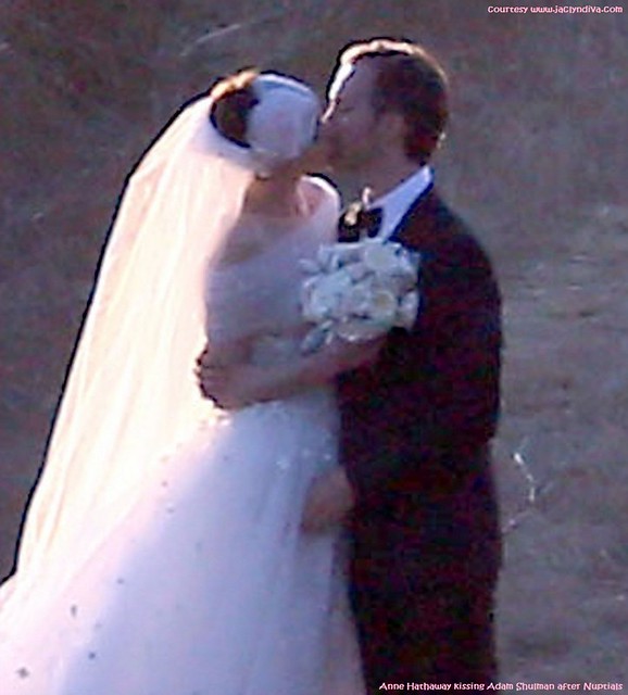 2 Anne Hathaway kissing Adam Shulman
