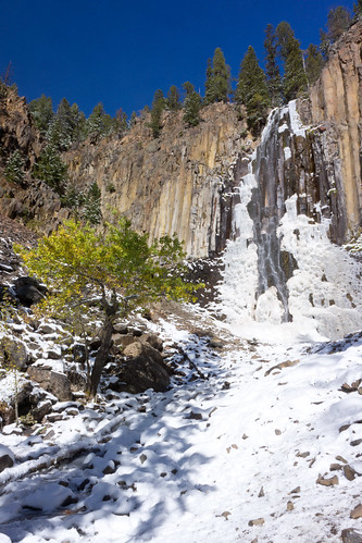 ice waterfall montana bozeman falls palisade hyalite