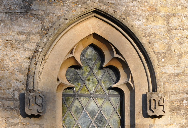Shipton Oliffe-140 Gothic windows of west wall H.A. Prothero 1903-04