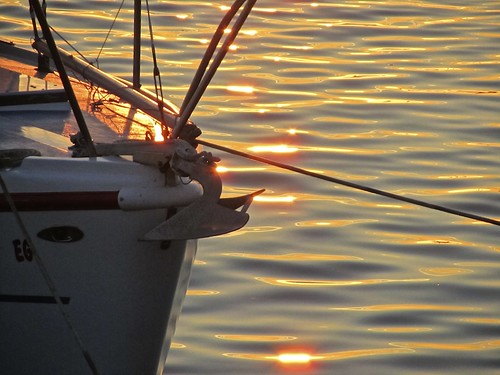 light sunset sea orange color reflection water silhouette golden boat ship sandiego embarcadero blinkagain