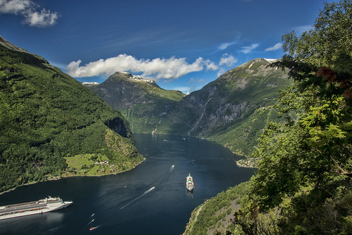 green clouds cloud cloudscape forest geirangerfjord geiranger hill hills landscape mountain mountainscape nature outdoors outdoor panorama rock rocks sony sky snow tree trees norway wimvandem mountainside ship ships cruising sun scenic fjord bright blue contrast color colors colours colour falls heaven icefield minolta valley water golddragon 200249faves