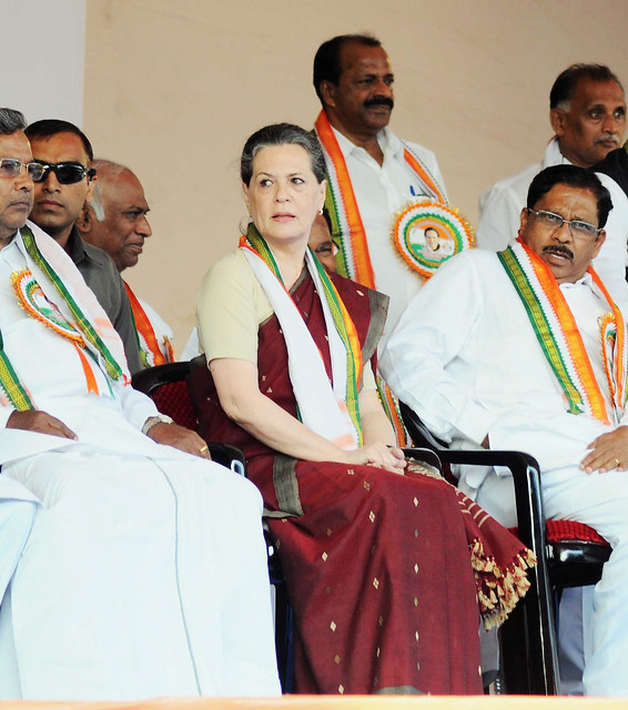 Congress President Sonia Gandhi in Mangalore, 18th October 2012 (2)