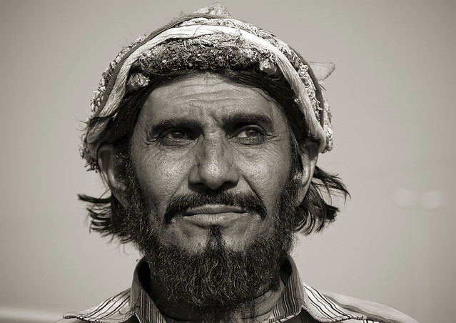 Flower man from Aseer, Saudi Arabia