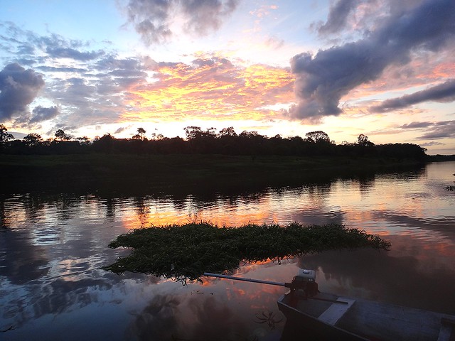 Sunrise on Amazon river. Brazil.  Explore #417   29/01/2013